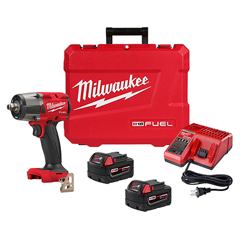 Milwaukee M18 1/2 Inch Mid Torque Impact Wrench With Friction Ring Kit