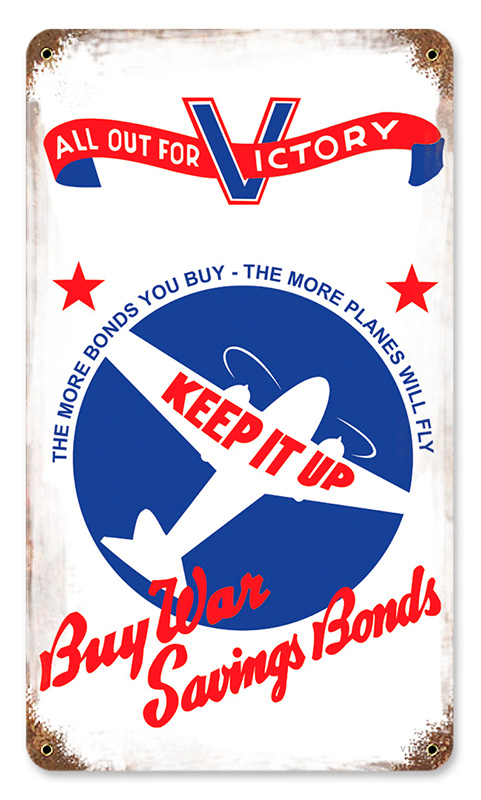 Keep It Up Metal Sign 8X14