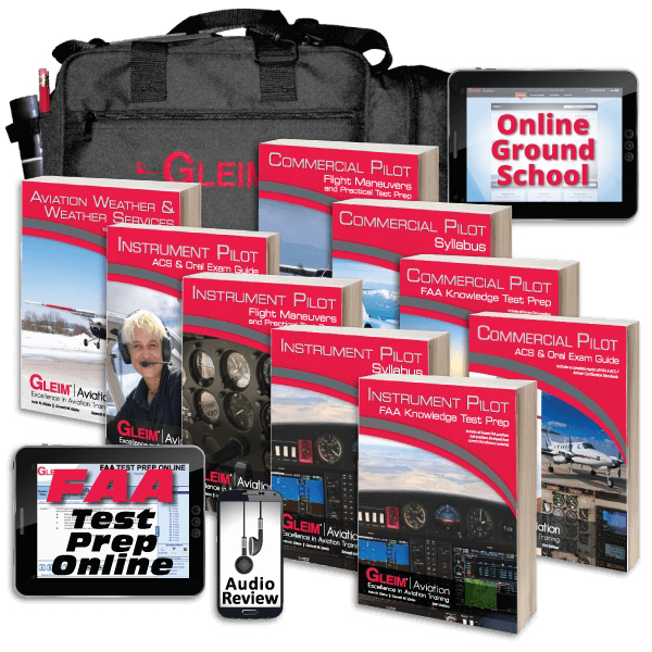 Gleim Deluxe Instrument / Commercial Pilot Kit With Audio