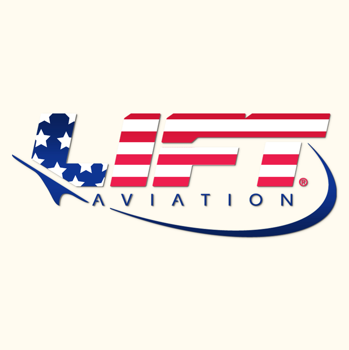 AV-SAV6-RDWHBU LIFT AVIATION STICKER AVIATION - RED/WHITE/BLUE - 6 IN