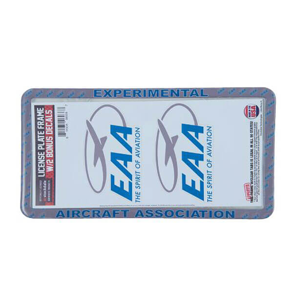 LICENSE PLATE HOLDER EAA OVAL