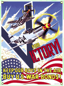 P51 Mustang Porcelain Sign