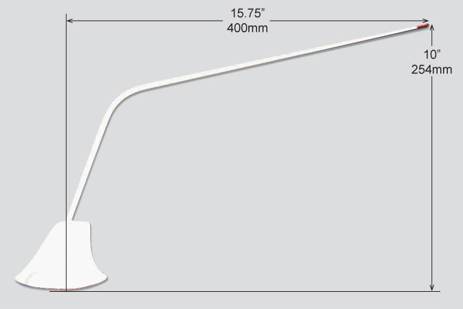 Red Tail Airband Bent Antenna
