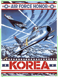 F86 Sabre Jet Porcelain Sign