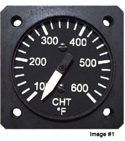 UMA 2-1/4 CHT Gauge 100F - 300F 270 Degree Non-TSO