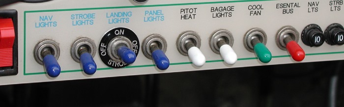 Mini White Toggle Switch Cover