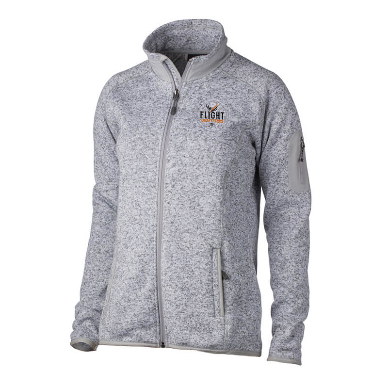 Flight Outfitters Womens Fairbanks Fleece - Heather Stone - Xl