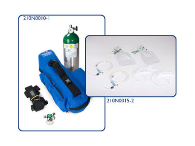 Precise Flight Oxypack 2-Person Portable Oxygen System 22 Cu Foot Cylinder