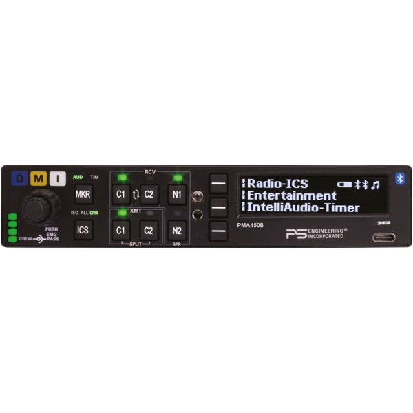 PS Engineering PMA 450B Audio Panel 6 Place TSO With Marker Beacon
