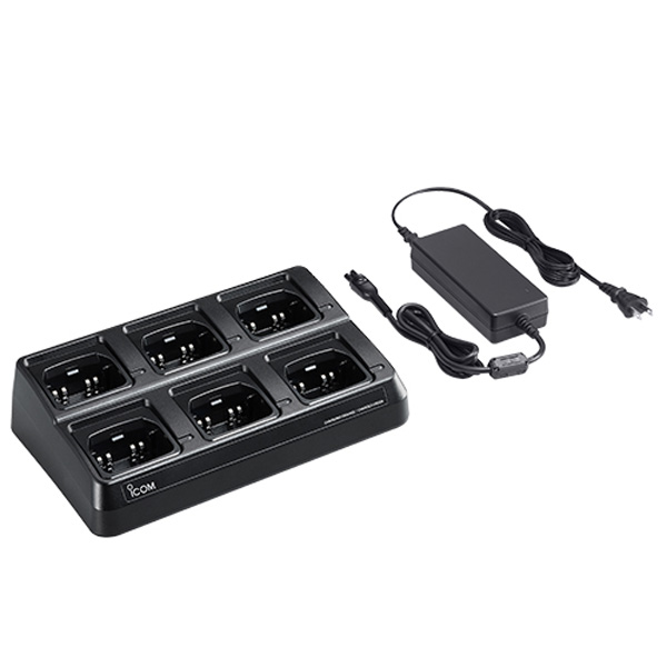 Icom BC214E Six Unit Charger With Euro Plug