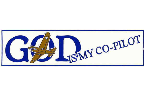 GOD IS MY COPILOT BUMPER STICKER