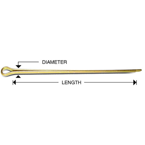 Cotter Pin Cor. AN381-4-8 MS24665-366