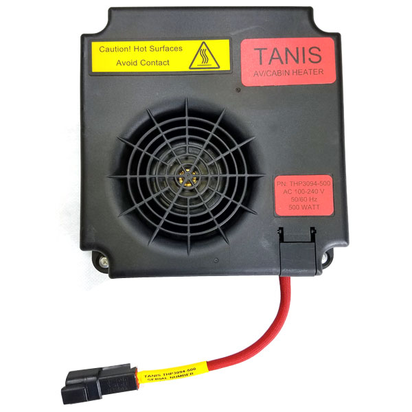 Tanis Avionics/Cabin Heater - Ac 100-240 Volt - 50/60 Hz 500 Watt..6 X 5.75 X 2 TahP3094-500