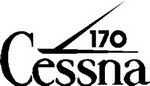 Cessna 170 DecalBlack Right