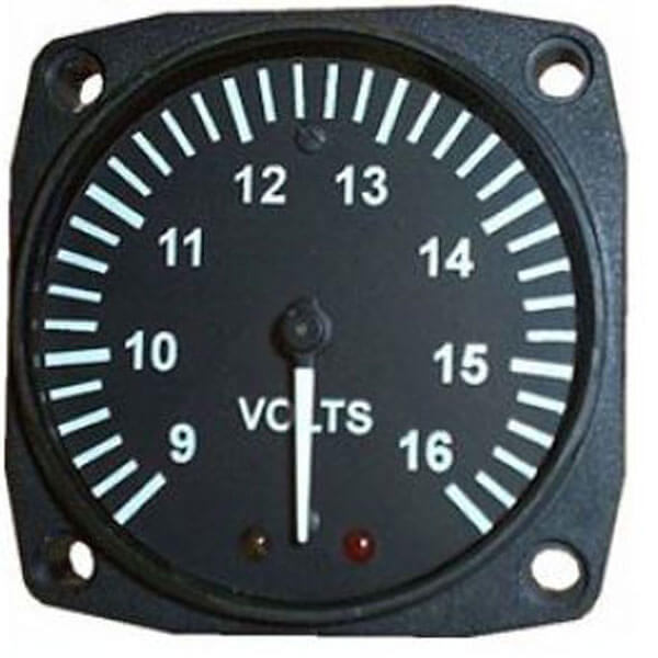UMA 1-1/4 Voltmeter 9-17V Rotax 912 Uls