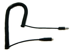 David Clark H10-60H Headset To Helicopter Coil Cable
