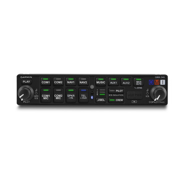 Garmin GMA 345 Audio Panel 6 Place With Bt TSO