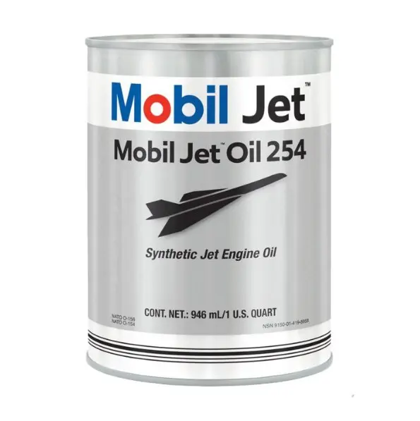 Mobil Turbine Oil Jet 254 - Case Of 24 Quarts