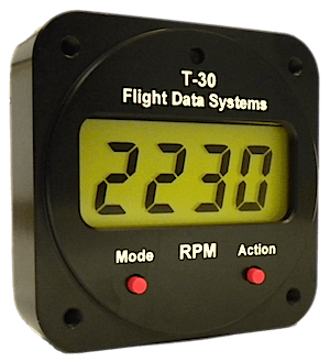 Flight Data Sys Electric Tachometer T-30