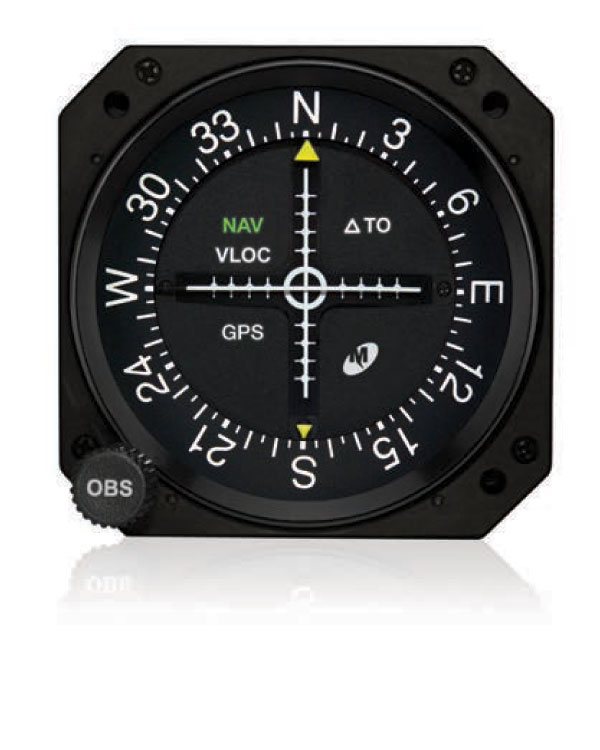 Mid-Continent Instruments and Avionics MD200-707 3 Cdi Lighted Glideslope And Course Datum