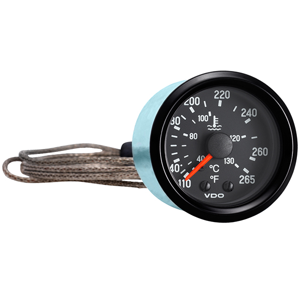 VDO Water Temperature 265F Mechanical With 72 In Capillary