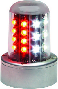 Whelen LED Red/White Beacon 14V 9052055