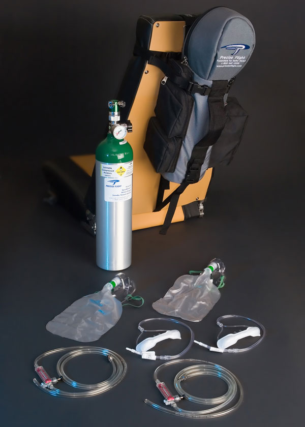 Precise Flight Oxypack 2-Person Portable Oxygen System 15 Cu Foot Cylinder