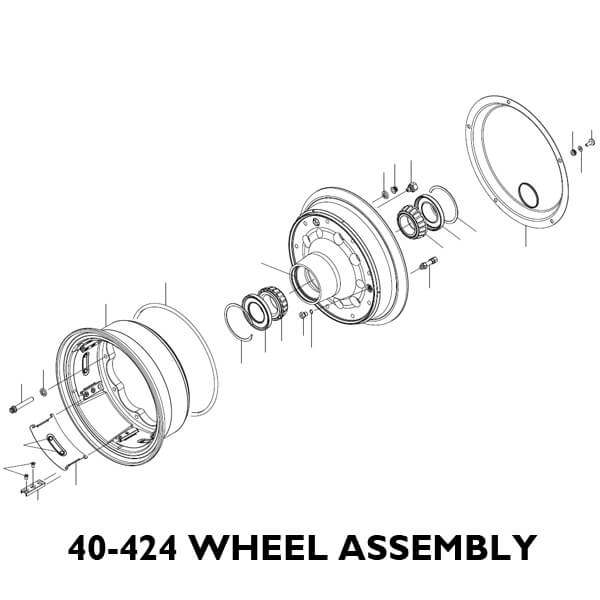 40-424 MAIN WHEEL EXCHANGE WITH GY TIRE 301-125-005