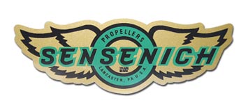 Sensenich Prop Decal Pair