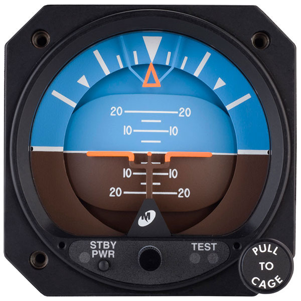 Mid-Continent Instruments and Avionics 3 Electric Attitude Indicator 10-32 VDC 4300-411