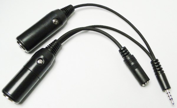 Pilot USA PA 85 Dual GA To Icom A5 A23 Adapter & PTT Input