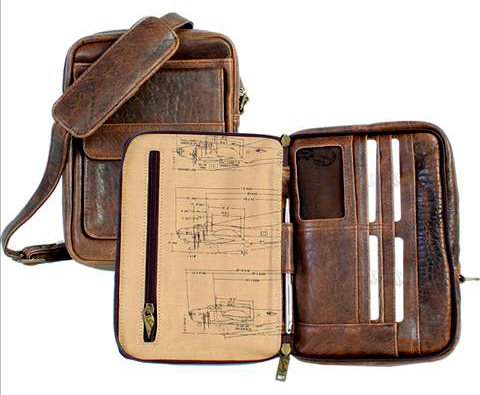 Scully Aero Squadron Leathr Shld Tote