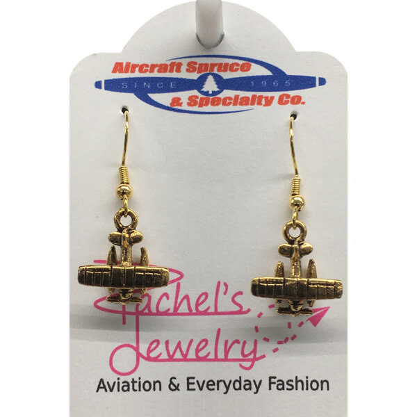 FLOAT PLANE EARRINGS - GOLD