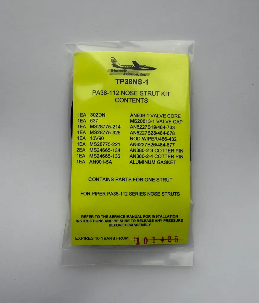 Trimcraft Piper PA38 Nose Strut Seal Kit