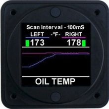 Aerospace Logic Dual Oil Temperature And Voltmeter Kit OT202Vk