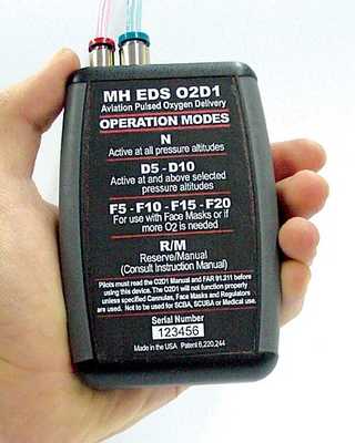 Mountain High 1 Place Eds-O2D1 Carry On Oxygen Sys Al-180 Cyl