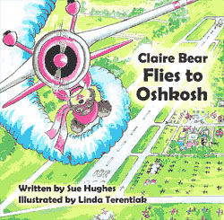 Claire Bear Flies To Oshkosh