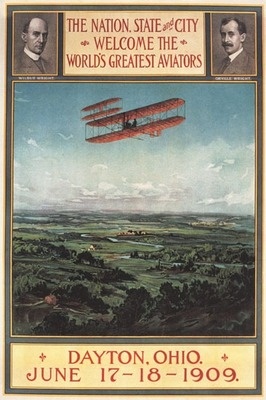 Postcard Wright Brothers Return From France