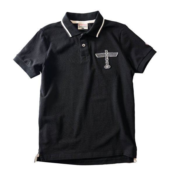 BOEING TOTEM POLO SHIRT - BLACK - LARGE