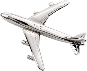 Boeing 747 (3-D Cast) Tackette Silver