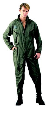 Mens Olive Drab Flight Suit - Large