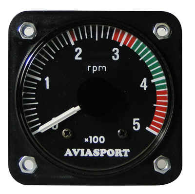 Gyro Rotor Tachometer With Range Marks