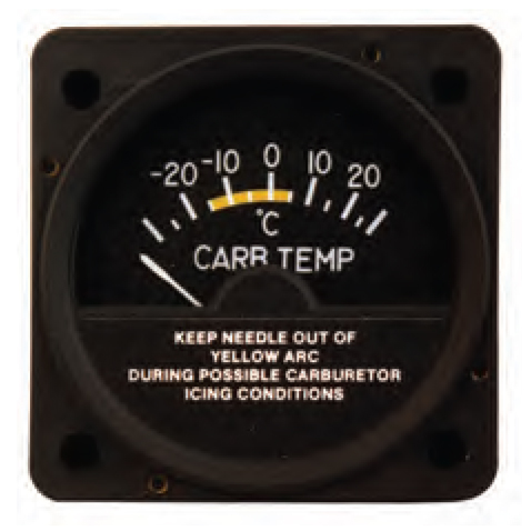 Mid-Continent Instruments and Avionics 28V Carburetor Air Temperature Indicator MD11-4