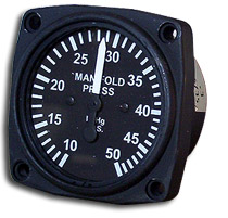 UMA 2-1/4 Mechanical Manifold Pressure 10 - 35 In Hg Non-TSO