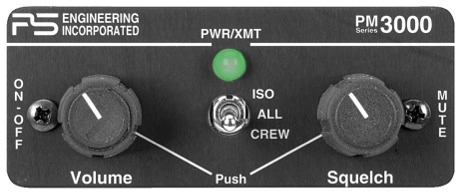PS Engineering Pm 3000 4 Place Stereo Intercom Without Crew TSO