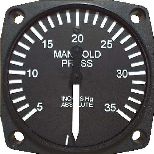 UMA 1-1/4 Electric Manifold Pressure 5 - 50 In Hg Non-TSO