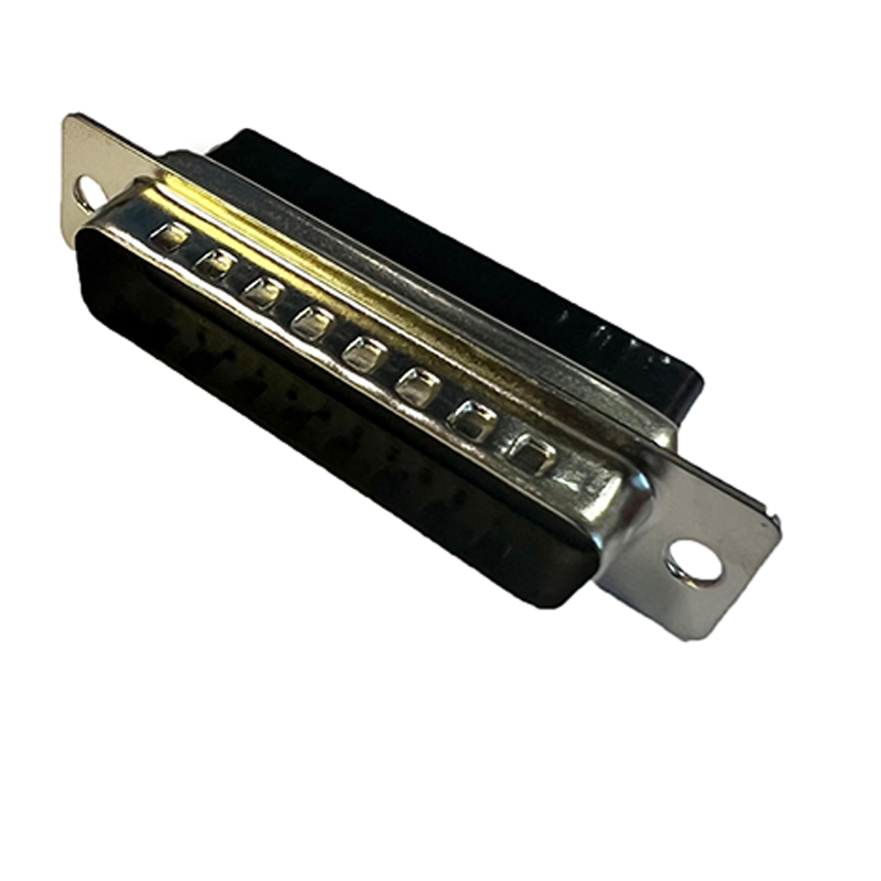 25 Pin Silver Male Sub-D Crimp Connector