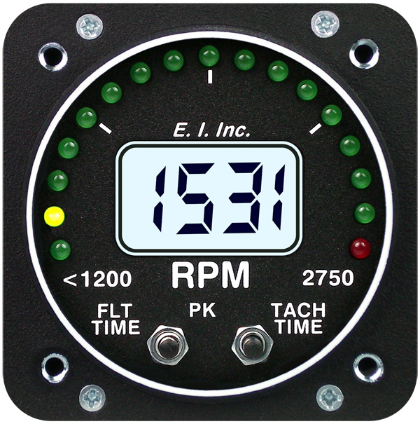 Electronics International R1 Electronic RPM Tachometer Primary 2-1/4 TSO