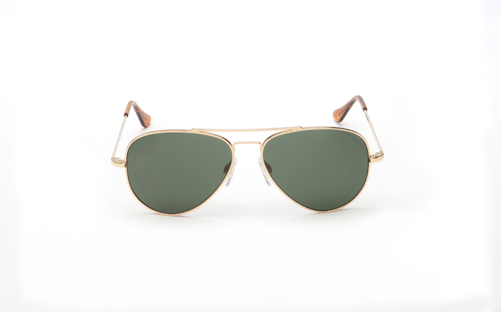 Randolph Concorde Sunglasses - 57MM Gold 23K Skull Temple Agx Ar Lens