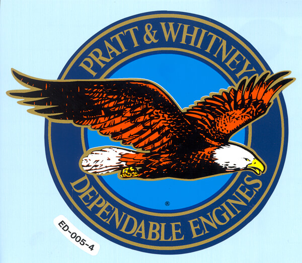 Pratt & Whitney 4-1/2 Decal